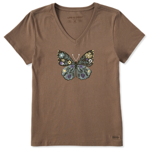 Women's Crusher Vee - Flora Butterfly