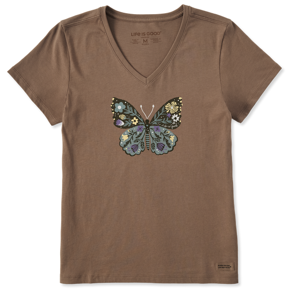 Women's Crusher Vee - Flora Butterfly