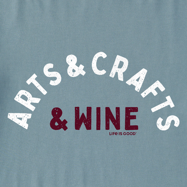 Women's Long Sleeve Crusher Vee - Arts & Crafts & Wine