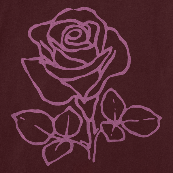 Women's Long Sleeve Crusher Vee - Crafty Rose