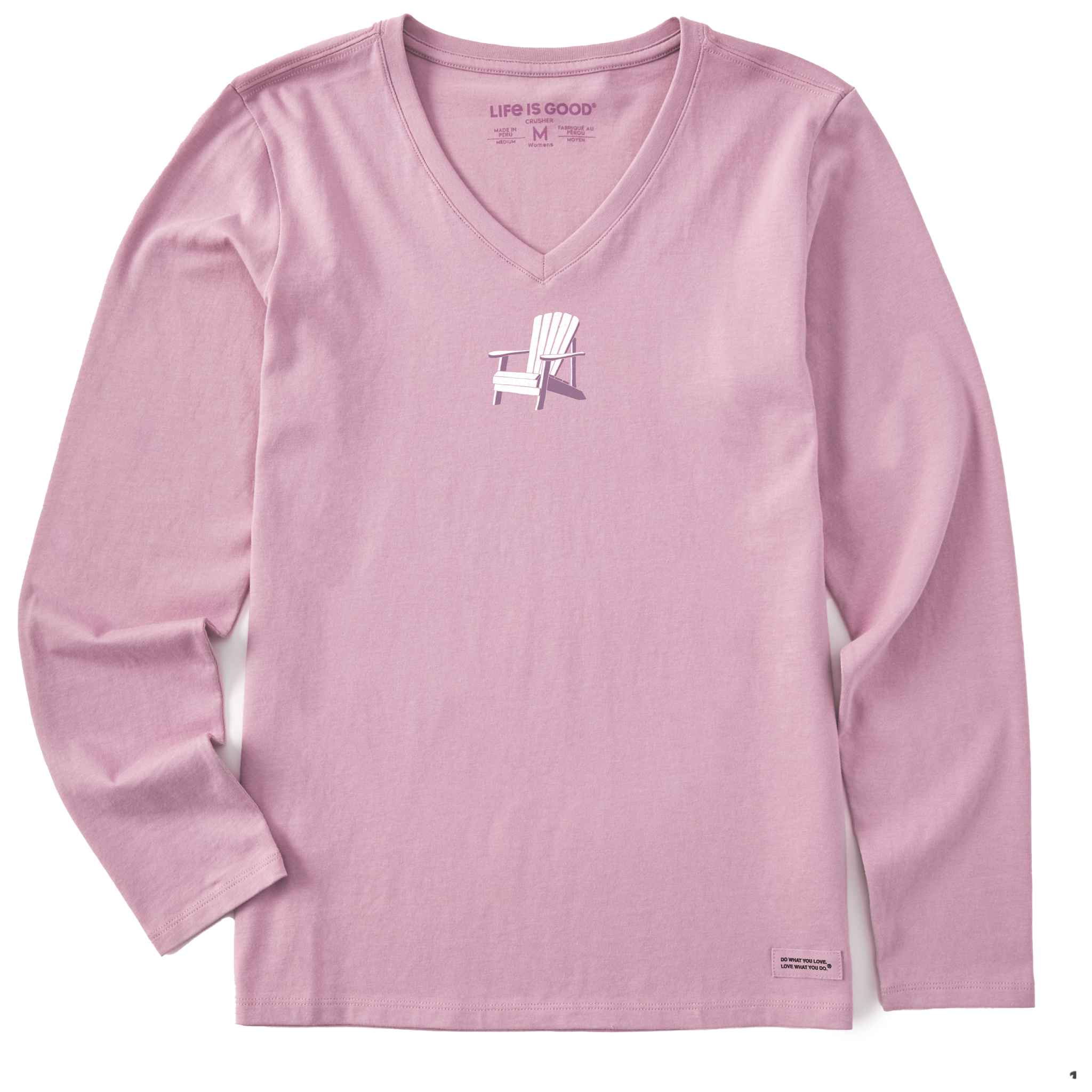 Women's Long Sleeve Crusher Vee - Mini Adirondack