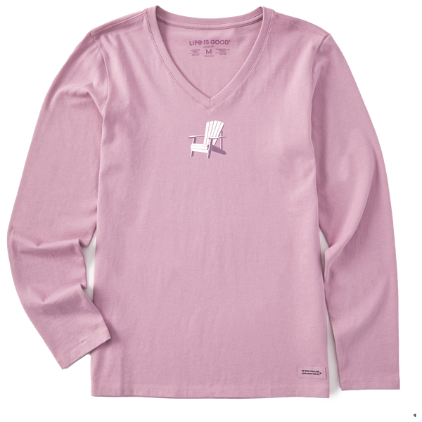 Women's Long Sleeve Crusher Vee - Mini Adirondack