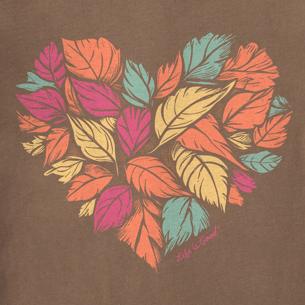 Women's Long Sleeve Crusher-LITE Vee - Leaf Heart