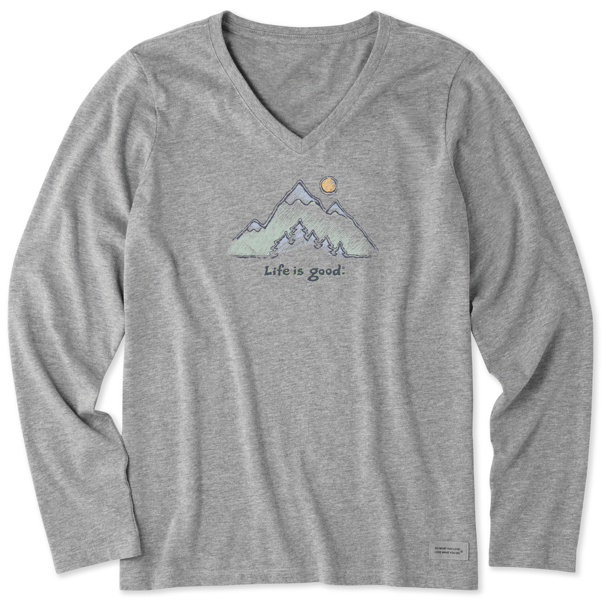 Women's Long Sleeve Crusher-LITE Tee - Green Mountains