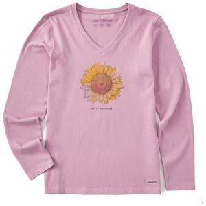 Women's Long Sleeve Crusher-LITE Tee - Hello Sunshine
