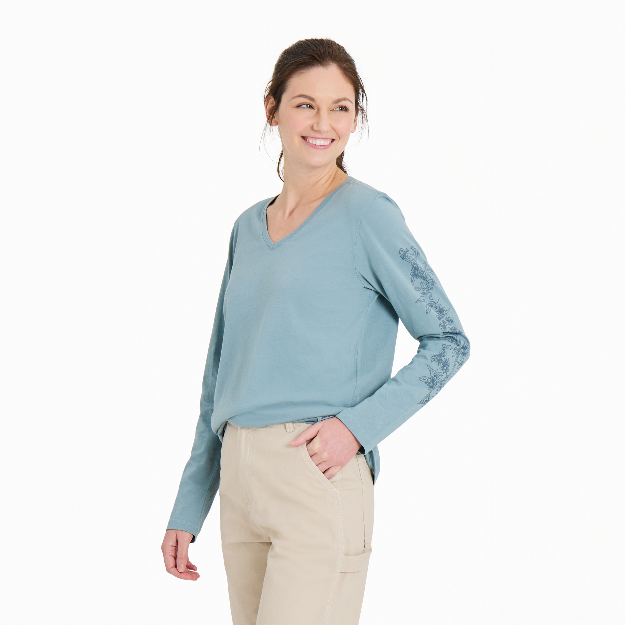 Women's Llong Sleeve Crusher-LITE Tee -  Blossom Branches