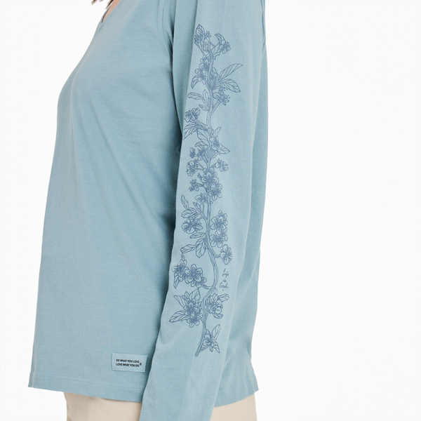Women's Llong Sleeve Crusher-LITE Tee -  Blossom Branches