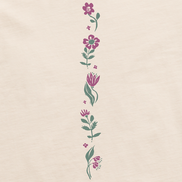 Women's Long Sleeve Crusher-LITE Tee - Woodblock Floral