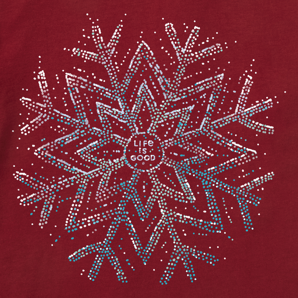 Women's Long Sleeve Crusher-LITE Vee - Sparkle Snowflake