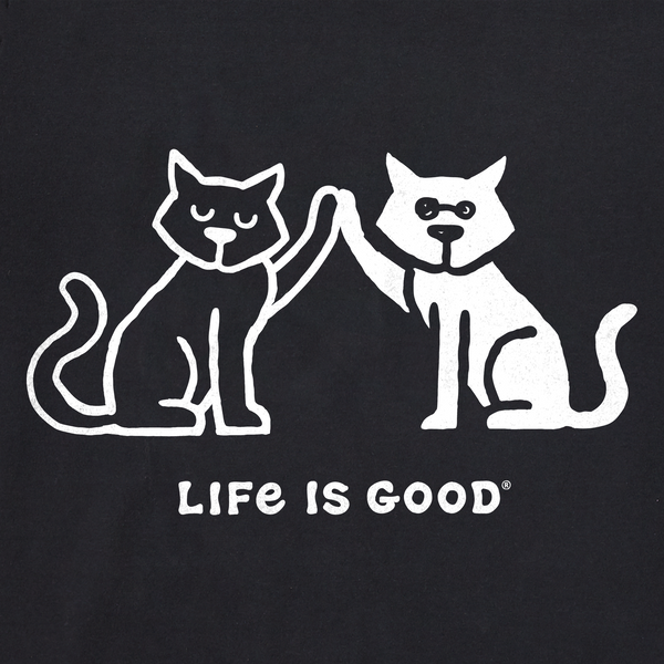 Women's Long Sleeve Crusher-LITE Tee - High Five Cats