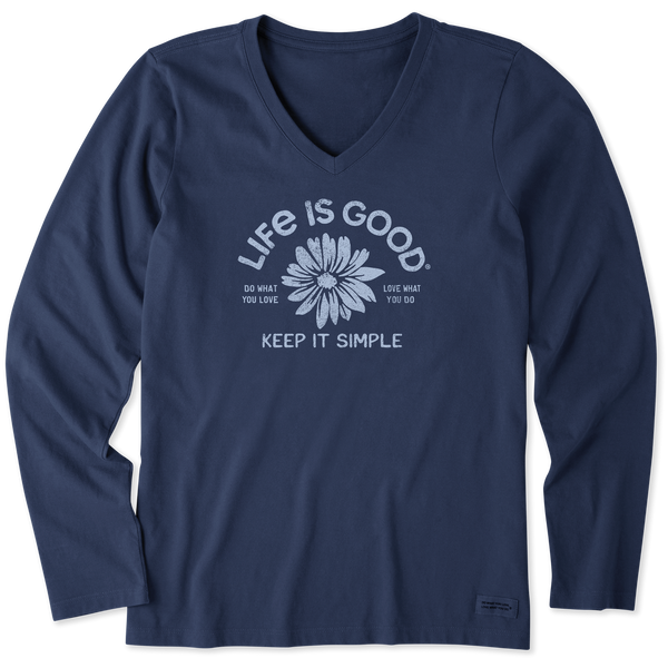 Women's Long Sleeve Crusher-LITE - Crafty Keep it Simple - Life is Good Westport, Canada