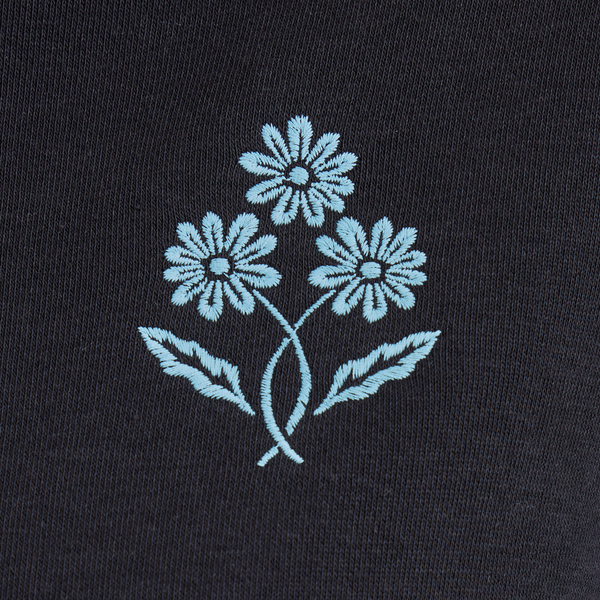 Women's Good Vibes Fleece Hoodie - Daisy Trio (True Black) - Life is Good Westport, Canada
