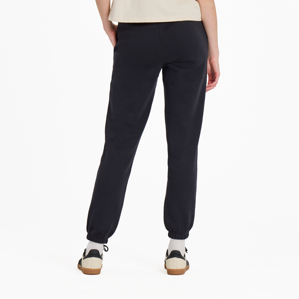 Women's Good Vibes Fleece Jogger - True Black - Life is Good Westport, Canada