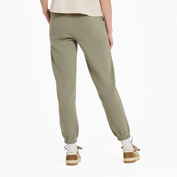 Women's Good Vibes Fleece Jogger - Moss Green - Life is Good Westport, Canada