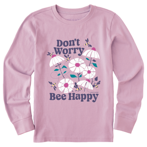Kids Crusher Long Sleeve Tee - Don't Worry Bee