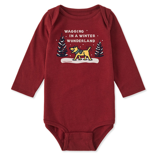 Baby Long Sleeve Bodysuit - Wagging Wonderland