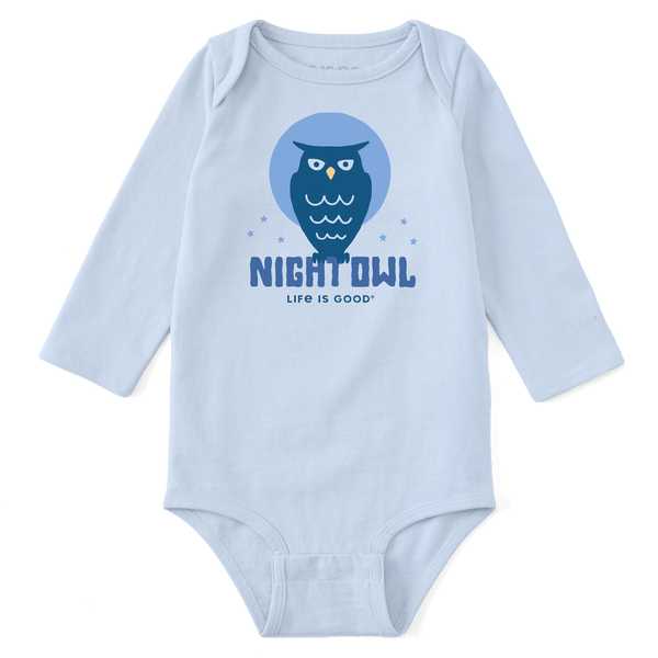 Baby Long Sleeve Bodysuit - Crafty Night Owl