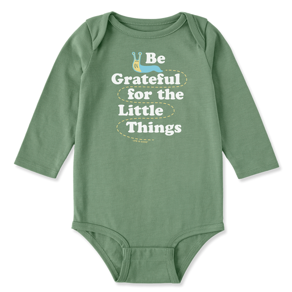 Baby Long Sleeve Bodysuit -  Be Grateful for the Little Things