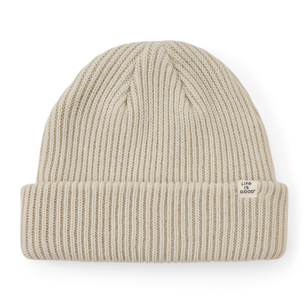 Adult Unisex Solid Mariner Toque - Birch White