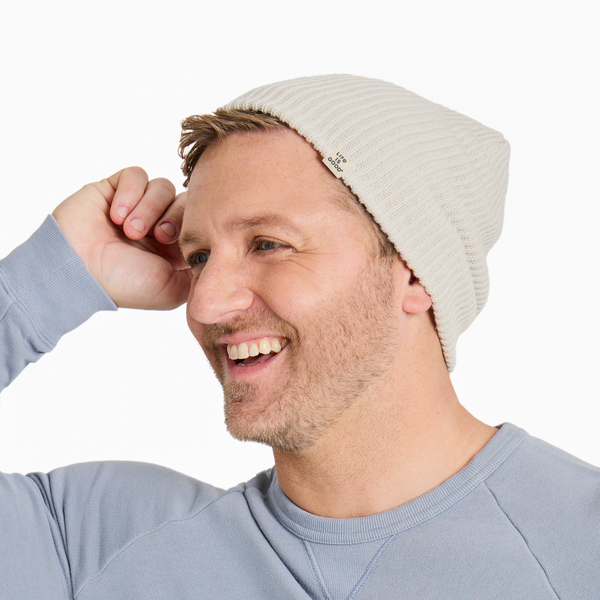 Adult Unisex Solid Mariner Toque - Birch White