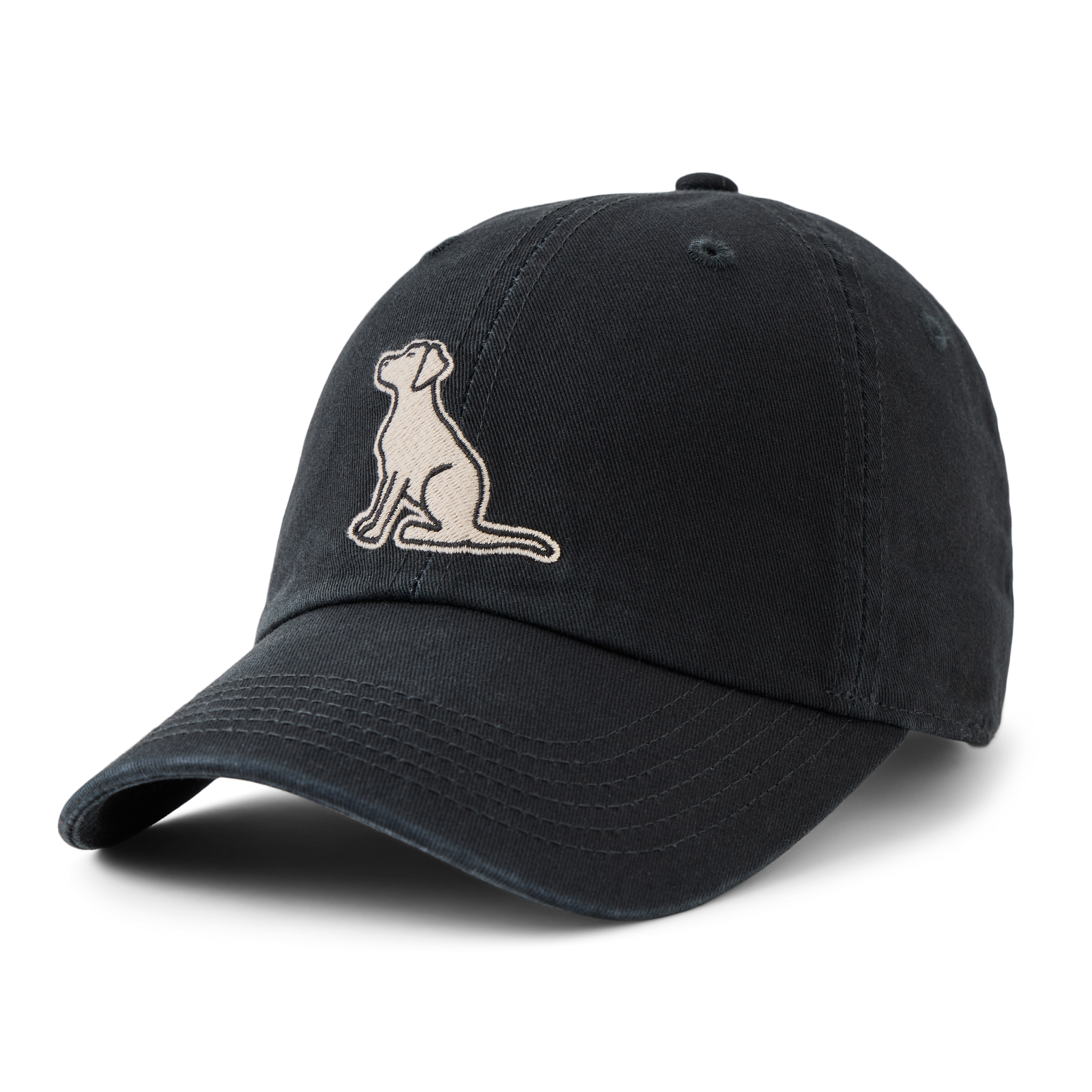 Chill Cap - Vintage Sitting Dog (Black)