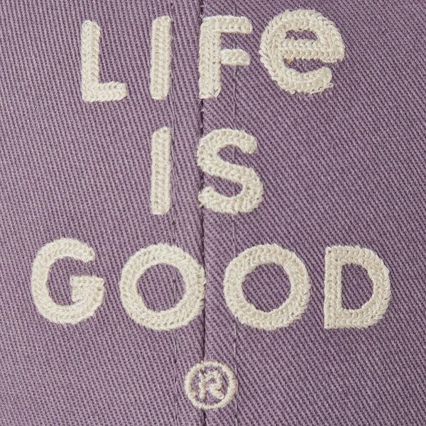 Trucker Hat - LIG Wordmark on Dusk Purple - Life is Good Westport, Canada