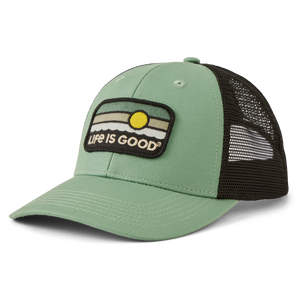 Trucker Hat - Sunrise Water Stripe