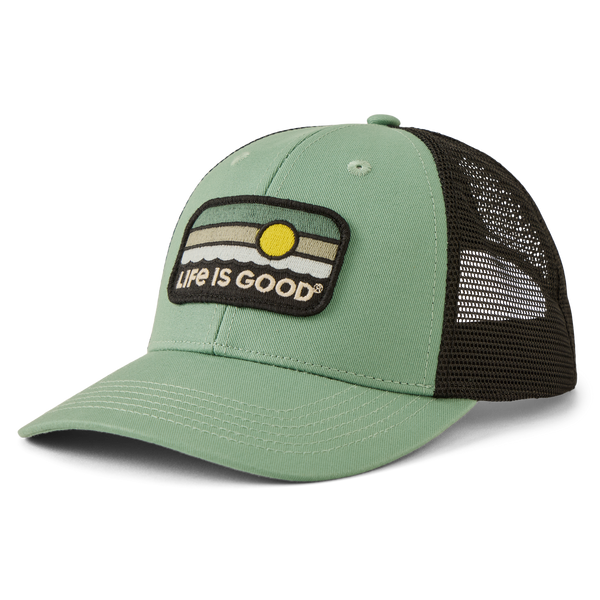 Trucker Hat - Sunrise Water Stripe