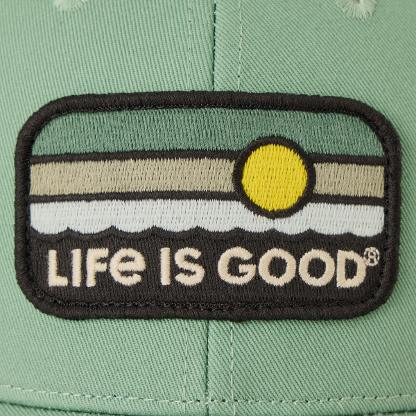 Trucker Hat - Sunrise Water Stripe