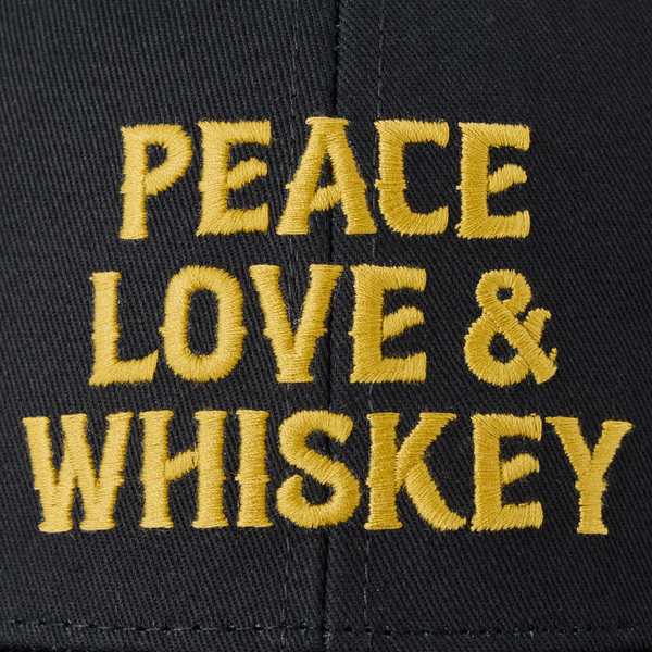 Trucker Hat - Peace Love & Whiskey