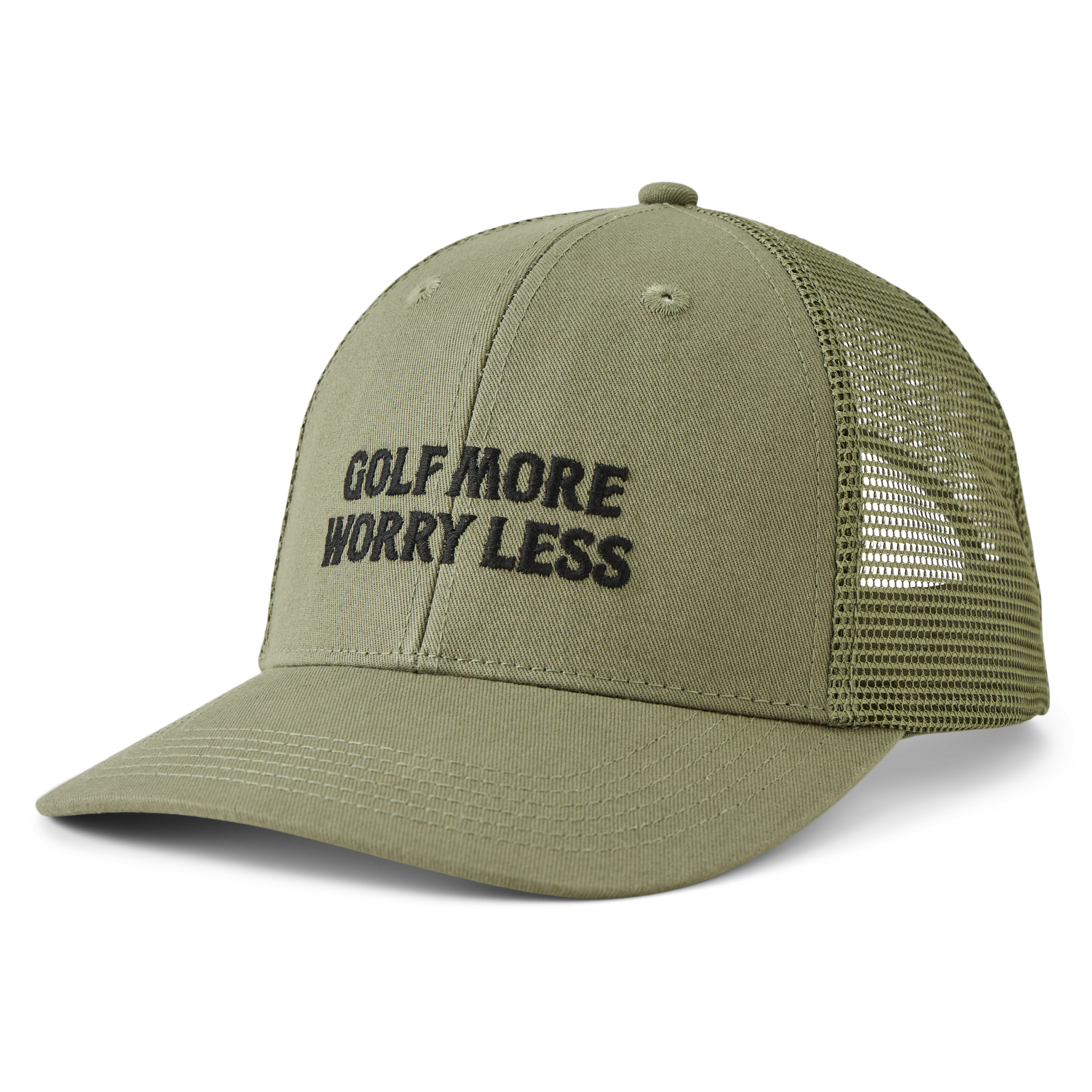 Trucker Hat - Golf More Worry Less