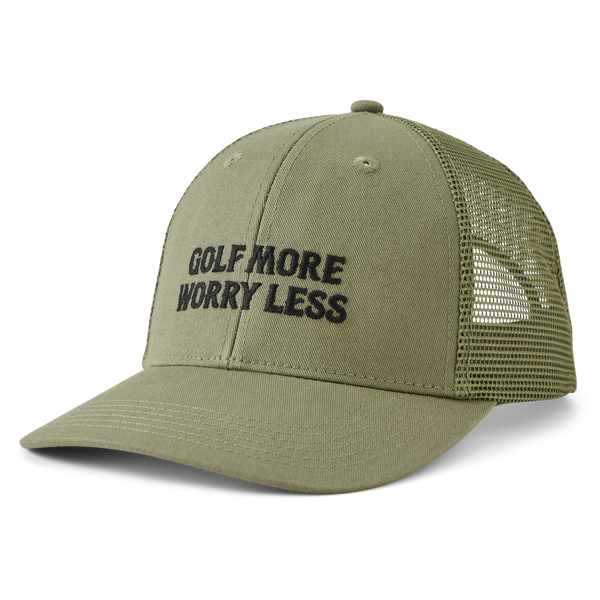 Trucker Hat - Golf More Worry Less