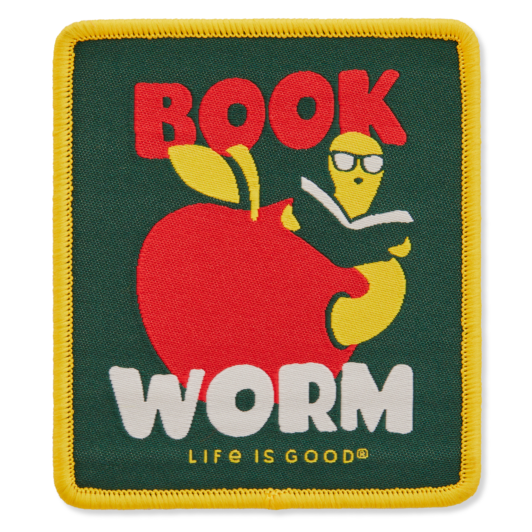 Woven Patch - Book Worm