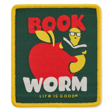 Woven Patch - Book Worm
