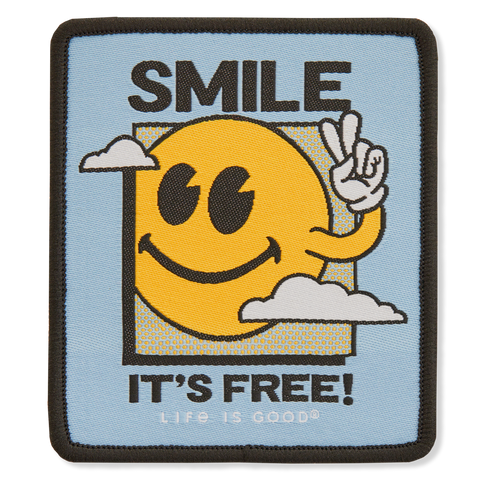 Woven Patch - Smile It's Free!