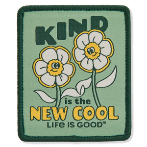 Woven Patch - Kind is the New Cool Flower