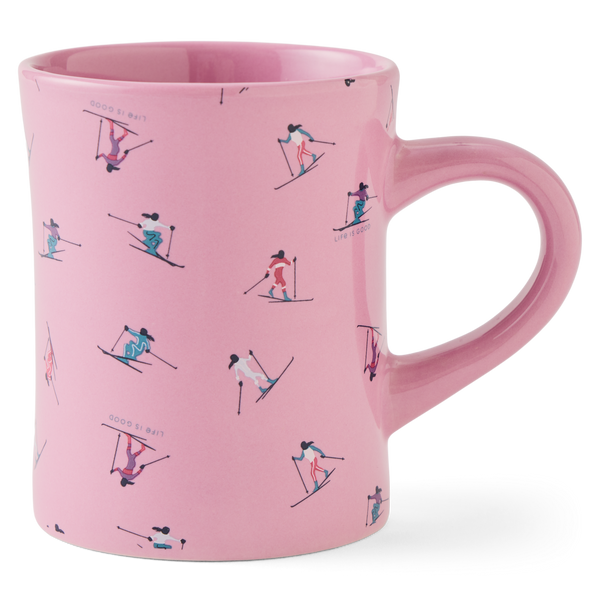 Diner Mug - Ski Ya Later Pattern