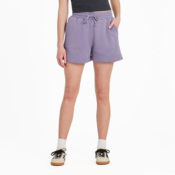 Women's Good Vibes Fleece Short - Dusk Purple - Life is Good Westport, Canada