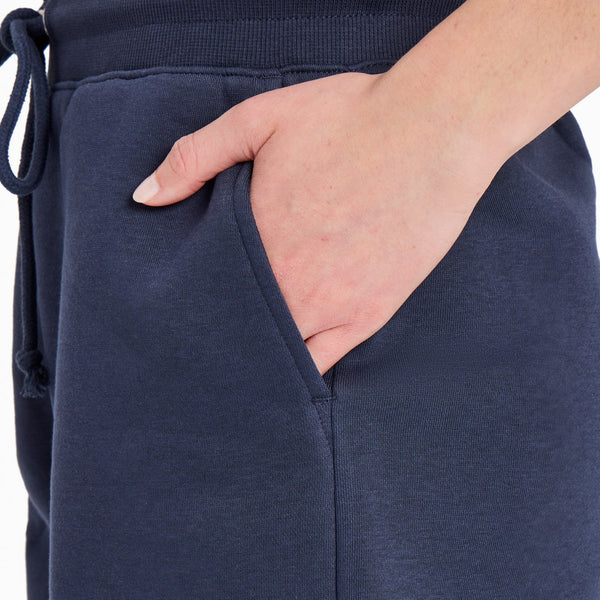 Women's Good Vibes Fleece Short - Inkwell Blue - Life is Good Westport, Canada