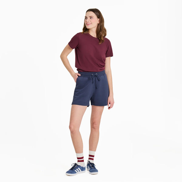 Women's Good Vibes Fleece Short - Inkwell Blue - Life is Good Westport, Canada