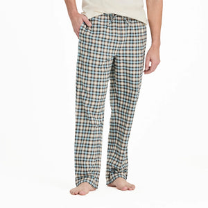 Men's Classic Sleep Pants - Putty Check Plaid Classic