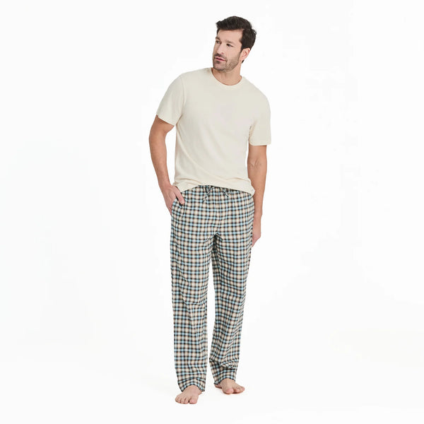 Men's Classic Sleep Pants - Putty Check Plaid Classic