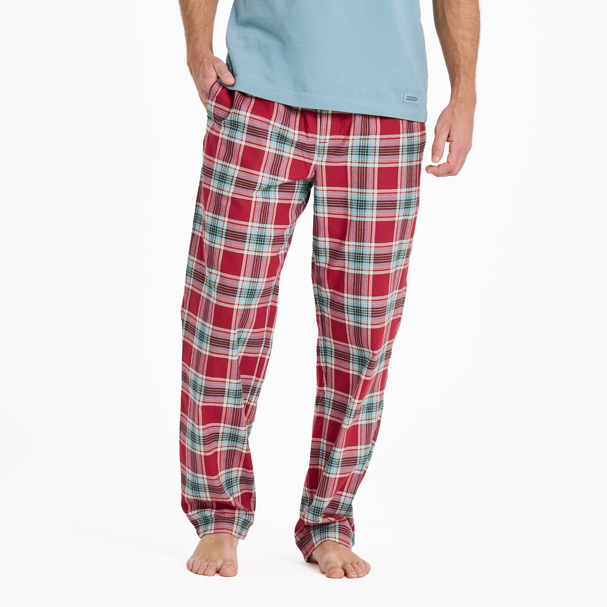 Men's Classic Sleep Pants - Adirondack Red Plaid Classic