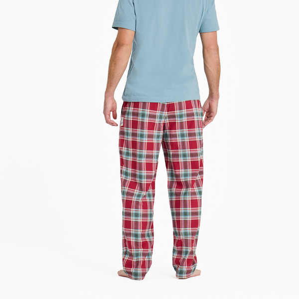 Men's Classic Sleep Pants - Adirondack Red Plaid Classic