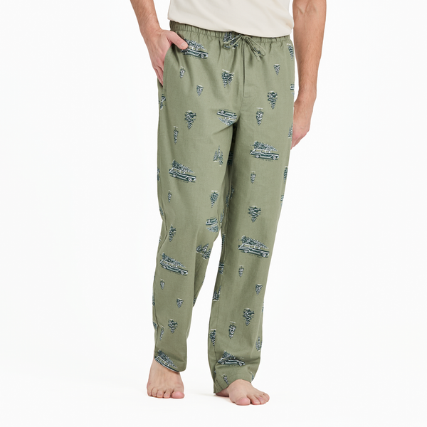 Men's Classic Sleep Pants - Christmas Tree Car
