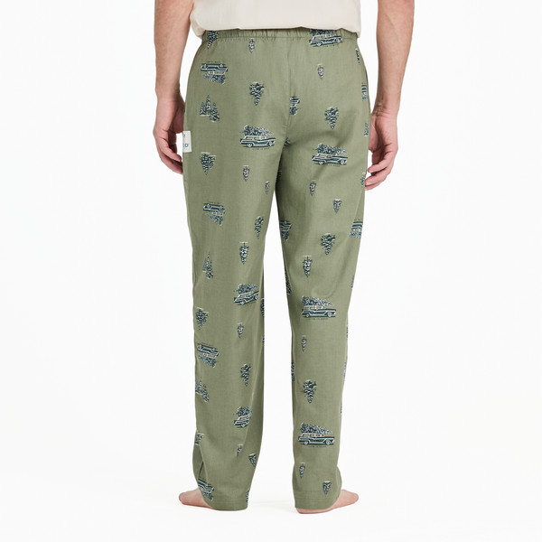 Men's Classic Sleep Pants - Christmas Tree Car