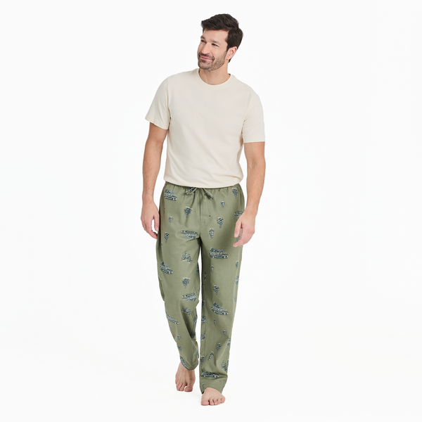 Men's Classic Sleep Pants - Christmas Tree Car