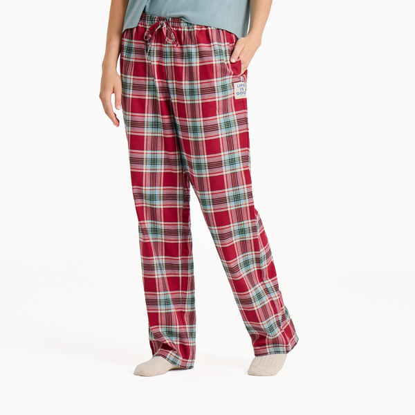 Women's Classic Sleep Pants - Adirondack Red Plaid