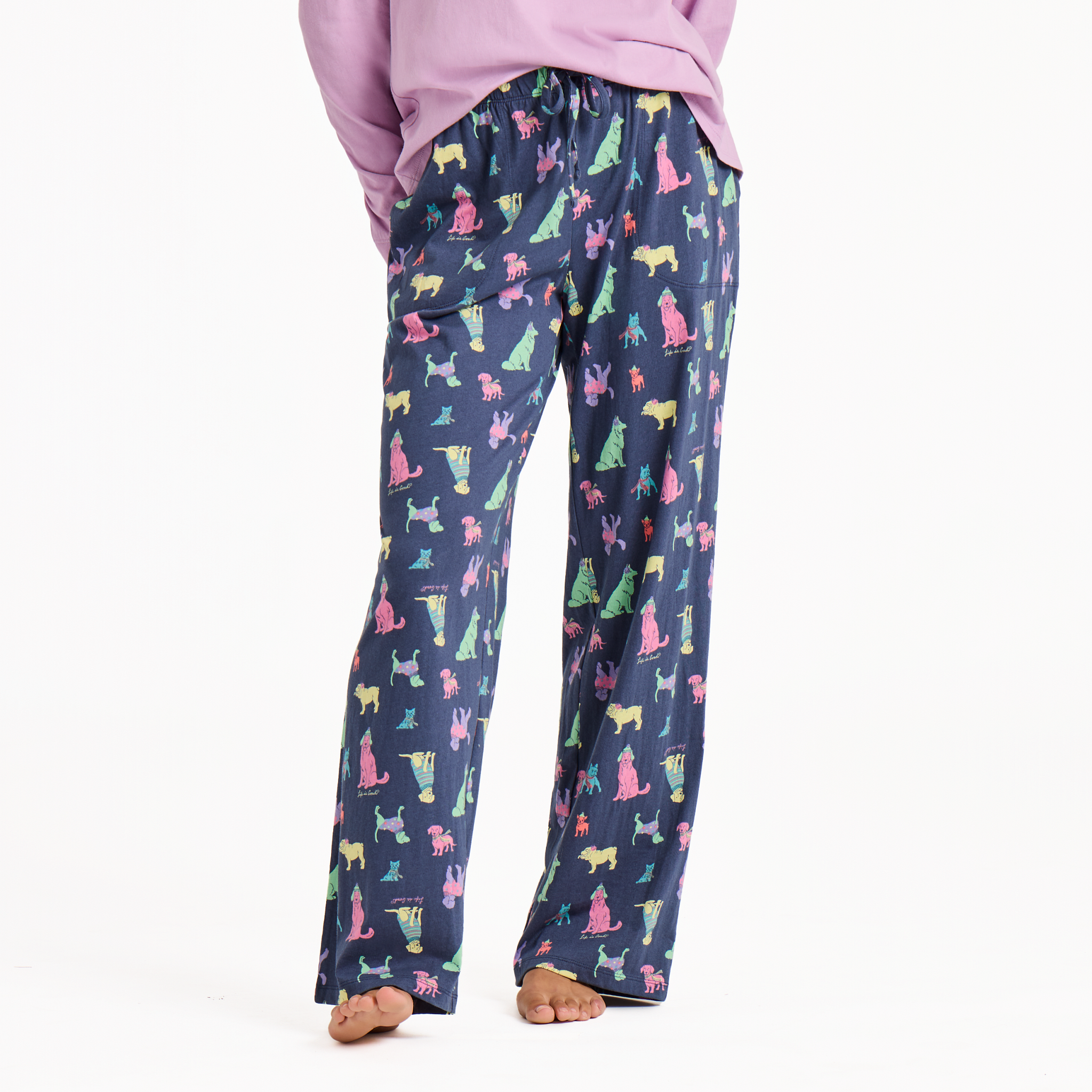 Women's Snuggle Up Sleep Pants - Warm Winter Dogs