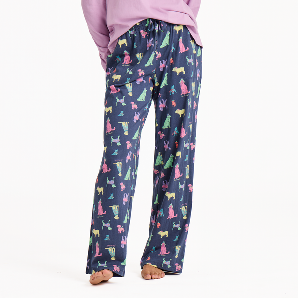 Women's Snuggle Up Sleep Pants - Warm Winter Dogs